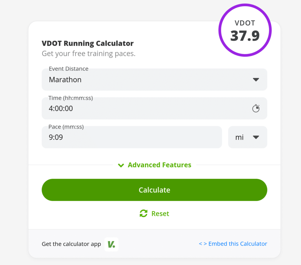 Running Pace Guide